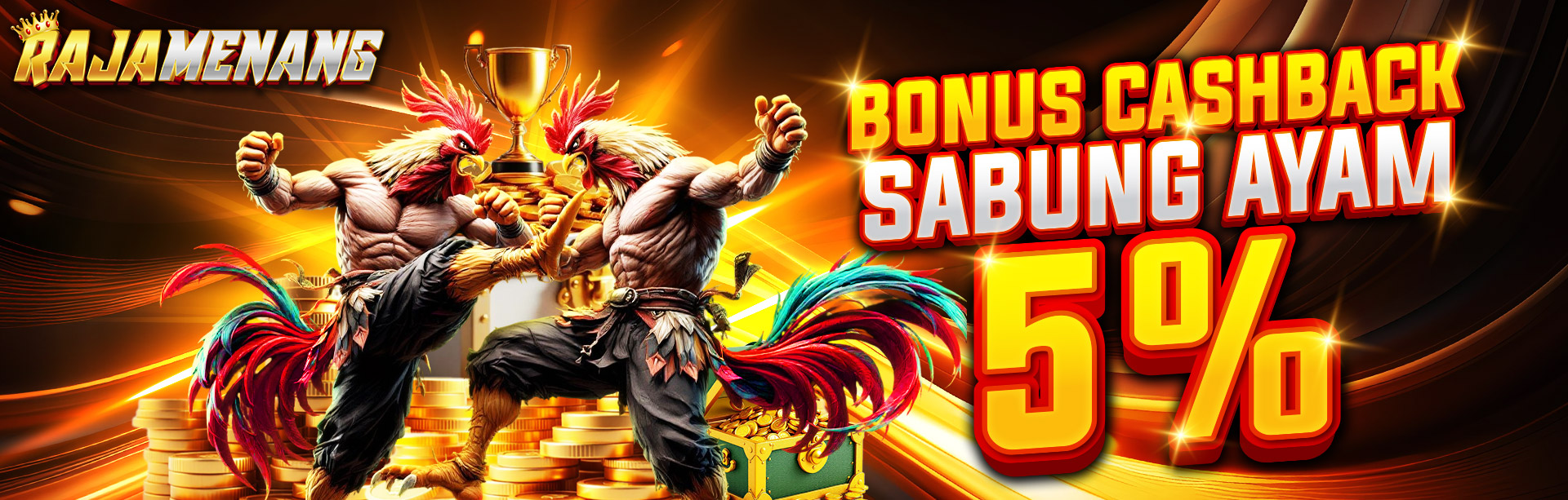 BONUS CASHBACK 5% SABUNG AYAM